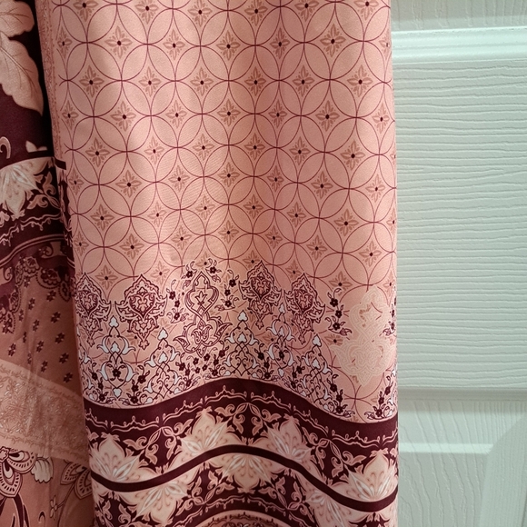 La Vie En Rose Lingerie Satin Slip Dress Pink Size Medium Chemise Nightie - Picture 10 of 12